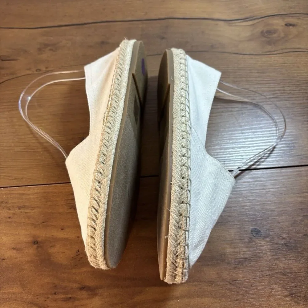 NWOT Urban Outfitters Off White Espadrilles Flats Womens Size 6